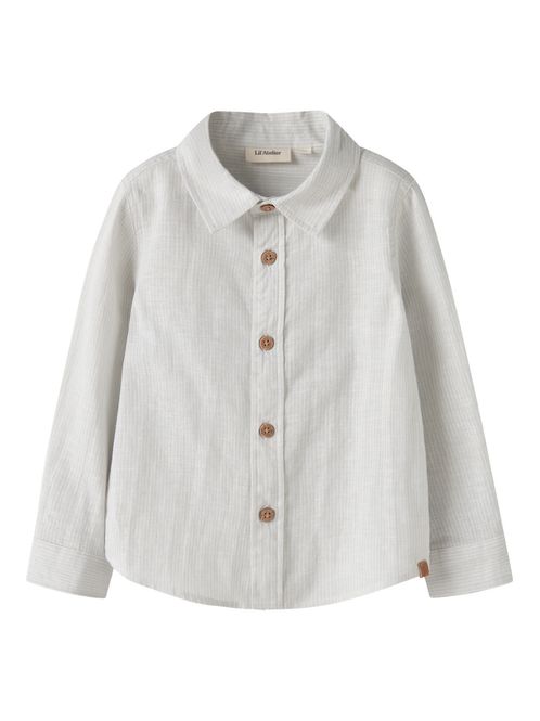 Hovedbilde Lil'Atelier Jesper Linskjorte til barn - gray ...