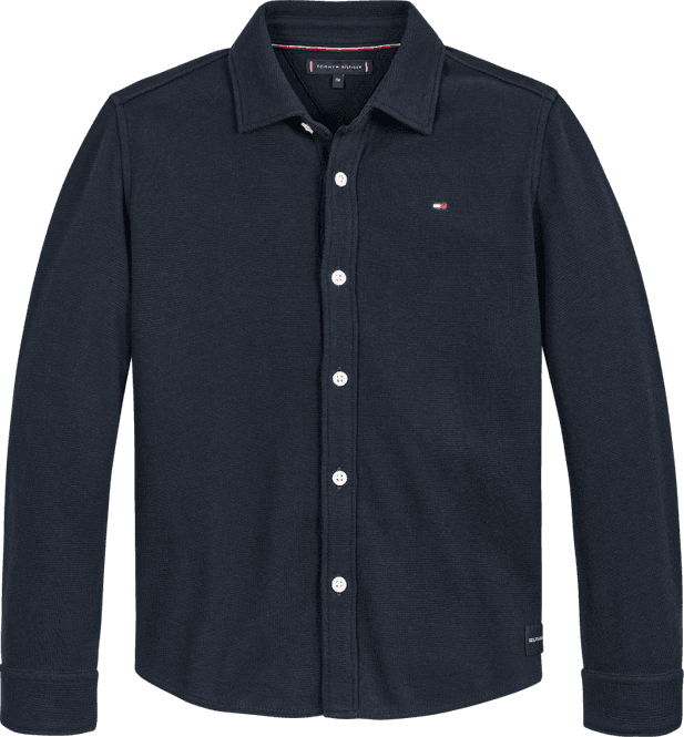 Hovedbilde Tommy Hilfiger Solid waffle skjorte - desert sky