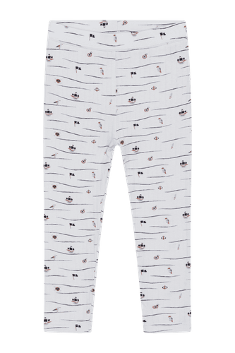 Hust & Claire Ludo bambus rib leggings - water