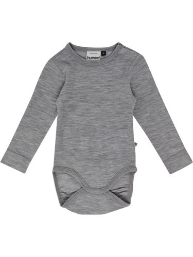 Hummel Mini ull rib body - grey melange