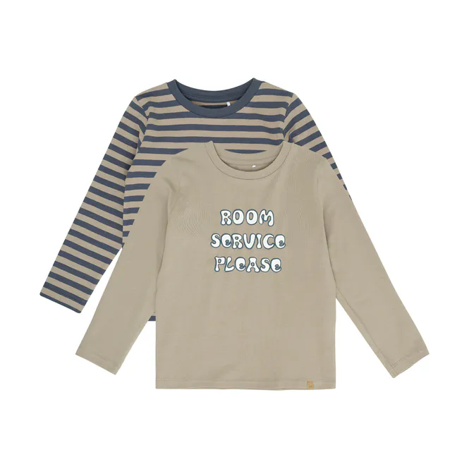 Hovedbilde Minymo 2 pk longsleeve til barn - fungi