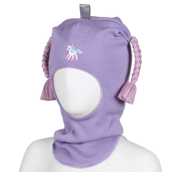 Hovedbilde Kivat ull balaclava Enhjørning med fletter - ...