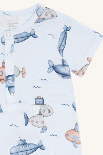 Hust & Claire Milu Submarine bambus sommerdrakt - water