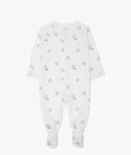 LIVLY Counting Sheep Footie heldress  til baby - blue