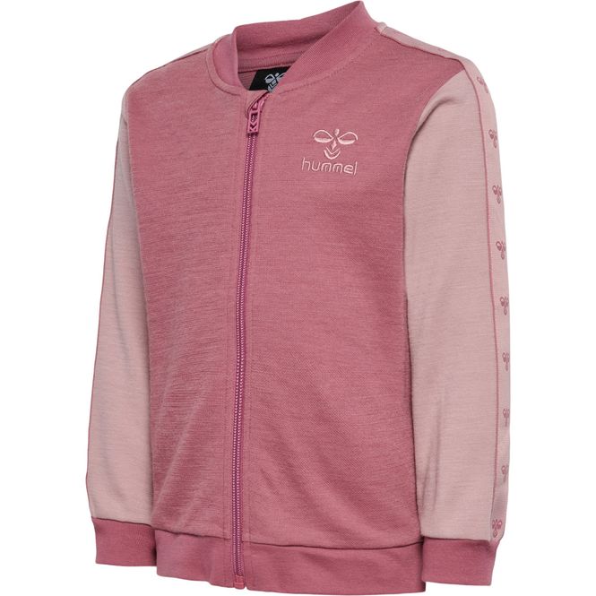 Hovedbilde Hummel Wulbato ull/bomull zip jakke - deco rose