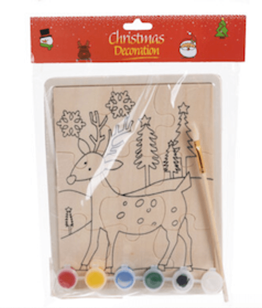 Hovedbilde DIY Julepuslespill, Reinsdyr