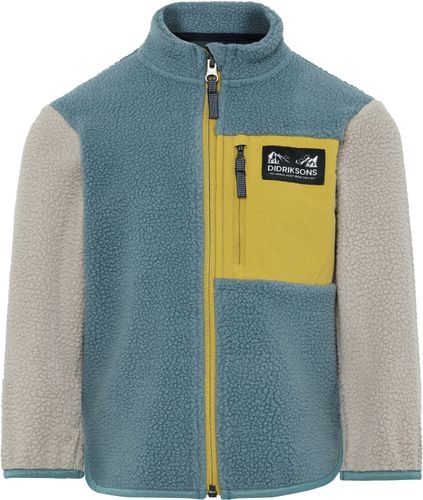 Didriksons Anten fleecejakke med zip - factory blue