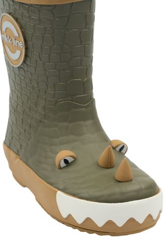 Mikk-Line 3D Dragon Gummistøvler til barn - dusty olive