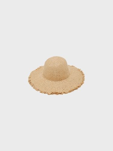 Lil'Atelier Fenjo stråhatt - white pepper