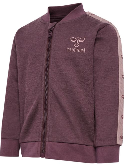 Hovedbilde Hummel Wulbato ull/bomull zip jakke - huckleberry