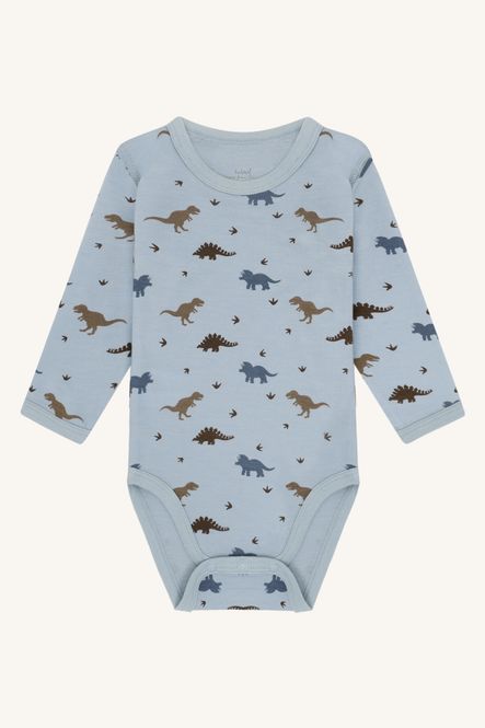 Hovedbilde Hust & Claire Baloo Dino ull/bambus body - baby ...