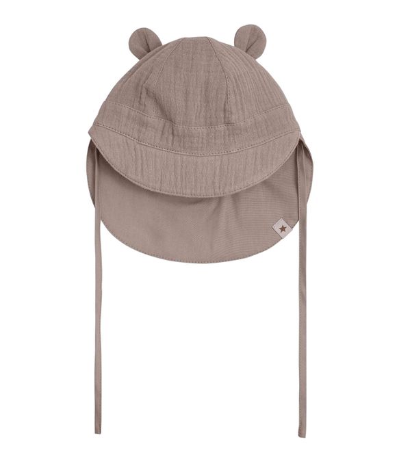 Hovedbilde Huttelihut Muslin solhatt med ører til baby - ...