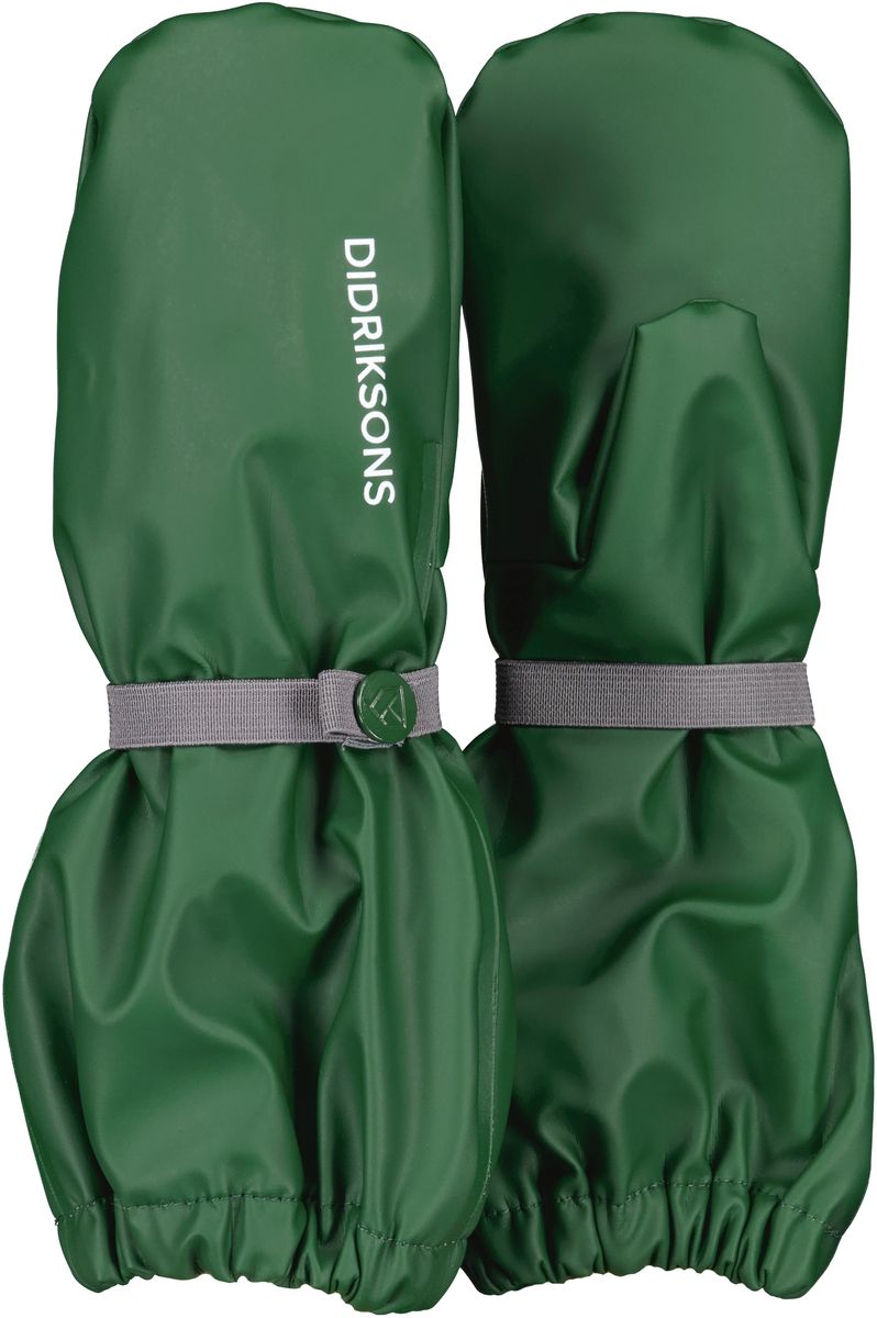 Didriksons Regnvotter med fleecefôr - pine green
