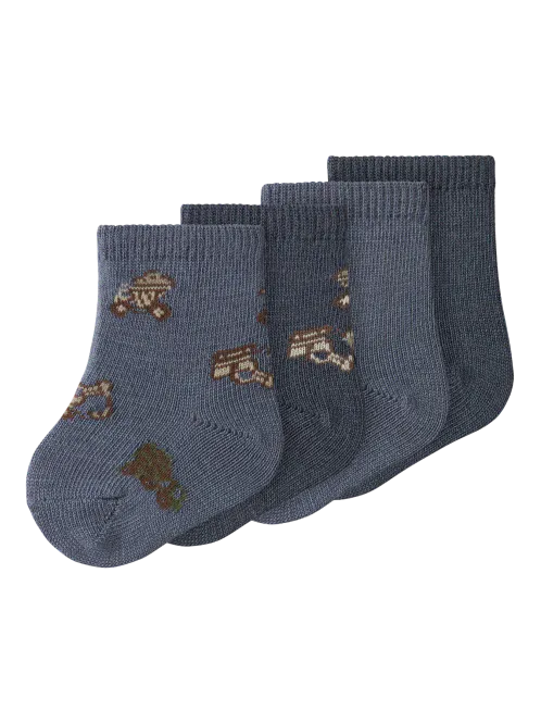 Hovedbilde Name It Wak 4-pk ullsokker til baby - folkstone ...
