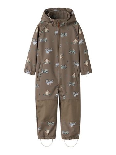 Name It Falfa Farm softshelldress til barn - walnut