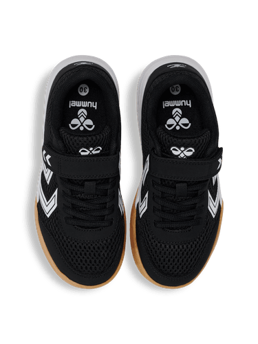 Hummel Multiplay Flex joggesko med borrelås til junior - black/white