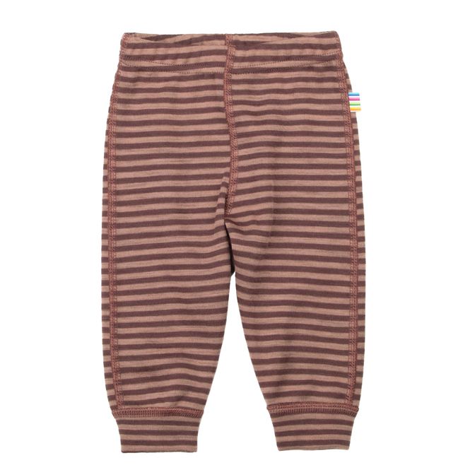 Hovedbilde Joha Mini stripe ull leggings - rosa