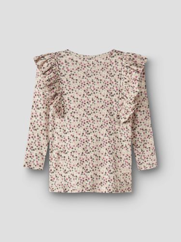 Name It Lianna genser med rysjedetaljer - antique white