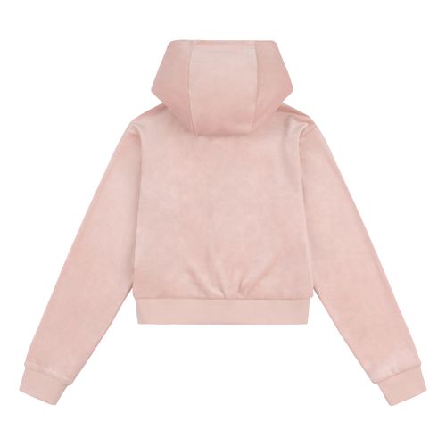 Juicy Couture Tonal embro velour zip hoodie - Adobe Rose