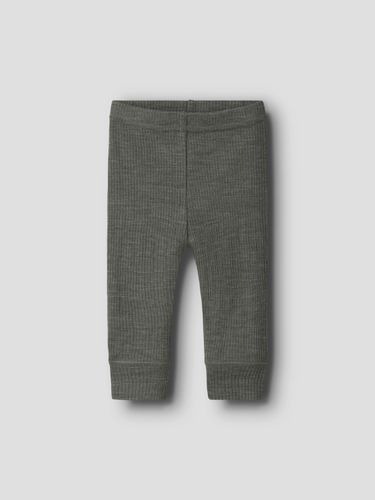 Name It Wax ull rib leggings til baby - mulled basil