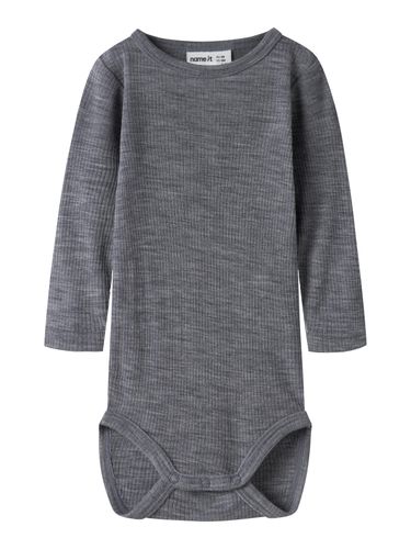 Name It Wax ull rib body til baby - folkstone gray