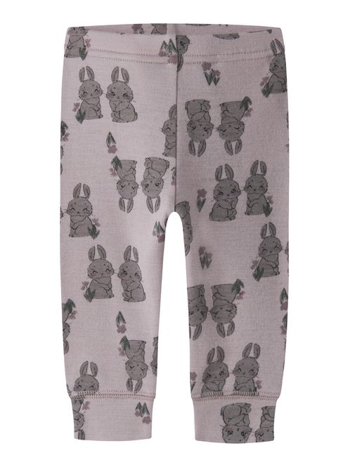 Hovedbilde Name It Willow ull leggings til baby - violet ice ...