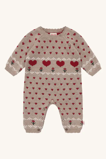 Hovedbilde Hust & Claire Mill heart heldress - biscuit