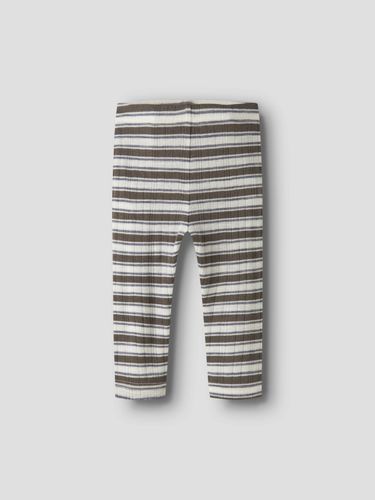 Name It Wang ull Stripe leggings til baby - morel / folkstone gray