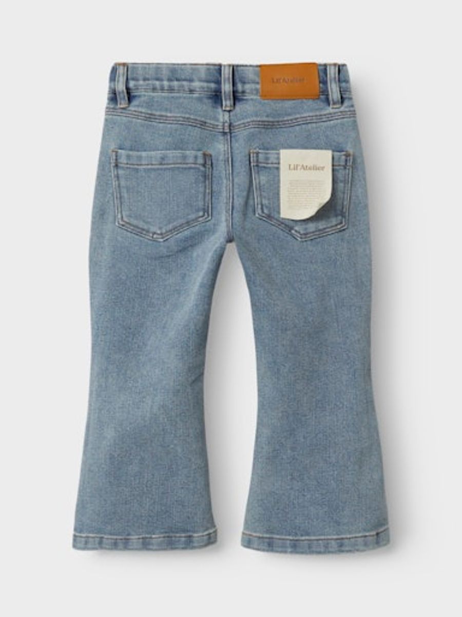 Lil'Atelier Darlee Bootcut jeans til jente - medium blue denim