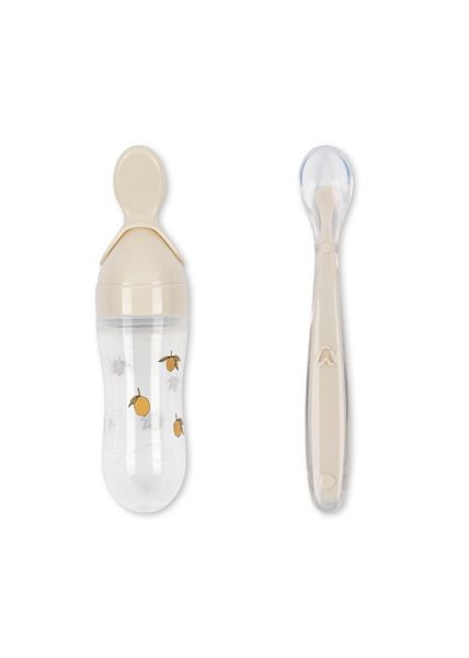 Hovedbilde Konges Sløjd Klemmeflaske med skje - lemon