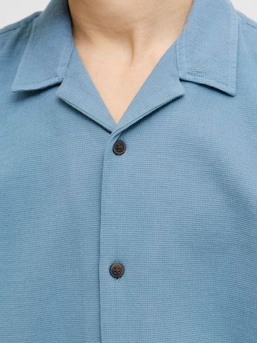 Jack & Jones Kortermet skjorte  med krage til junior - blue mirage