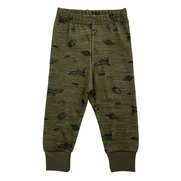 Hovedbilde Blinke Spaceship ull/bambus leggings - olive ...