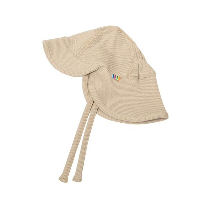 Hovedbilde Joha Cotton Rib solhatt til baby - beige