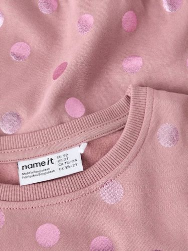 Name It Sorella genser til barn - nostalgia rose