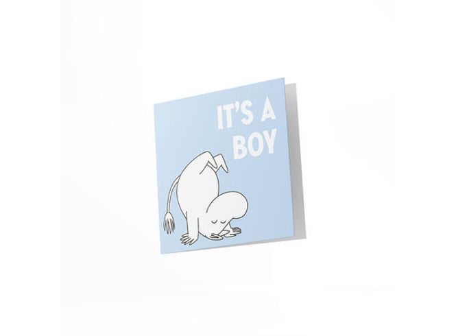 Hovedbilde Mummi dobbeltkort 12cm - it´s a boy