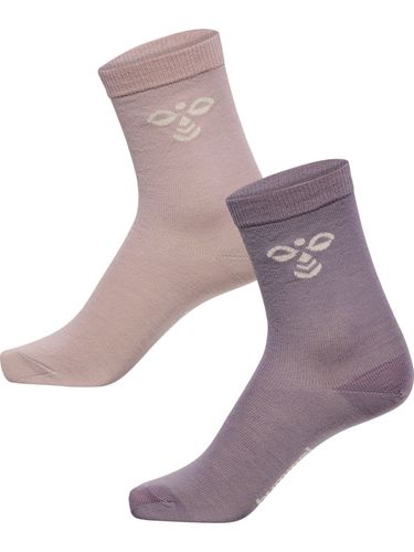Hummel 2 pk Ullsokker til junior - gray ridge/cloud gray