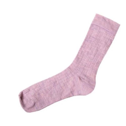 Joha ullsokk tynn ribb - lavender