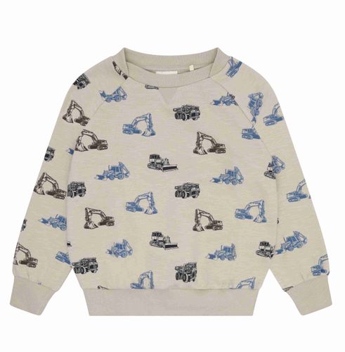 Minymo Gravemaskin genser til barn - feather gray