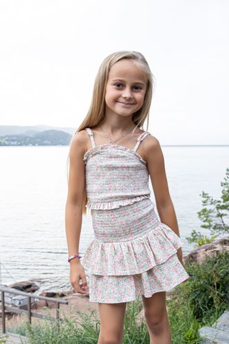 Vilje & Ve Milla skjørt - printed pastel rose