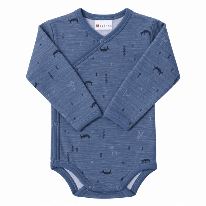 Hovedbilde Blinke Nordic ull/bambus omslagsbody - china blue