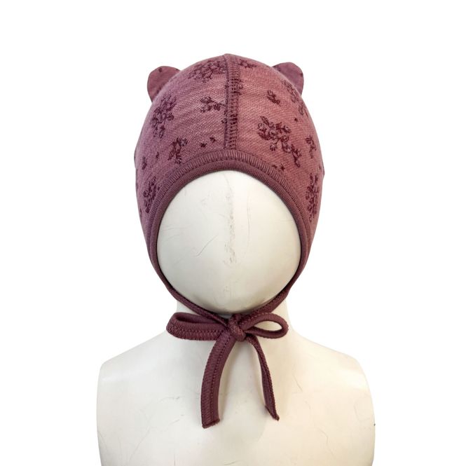 Hovedbilde Blinke Rose ull/bambus babylue - floral pink