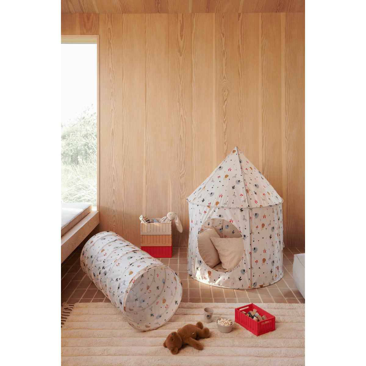 Liewood Oaks Pop-up leketelt - peach / sea shell