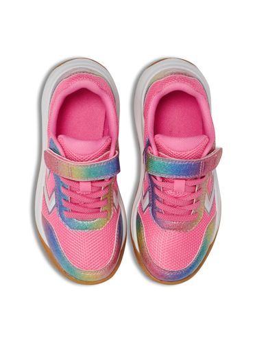 Hummel Multiplay Flex 2.0 innesko med borrelås til barn -pink-a-boo 