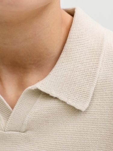 Jack & Jones Milano strikket skjorte med krage - ancient scroll