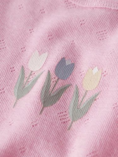 Name It Wang Tulip ull trøye til barn - coral blush
