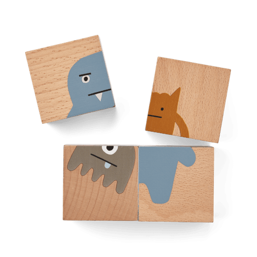 Liewood Aage puslespill - monster/nature