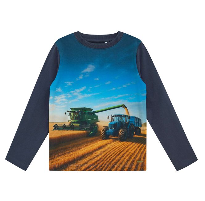 Hovedbilde Minymo Skurtresker genser til barn - blue nights