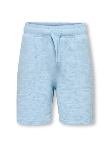 Only & Sons junior Kian Seersucker Shorts - powder blue 