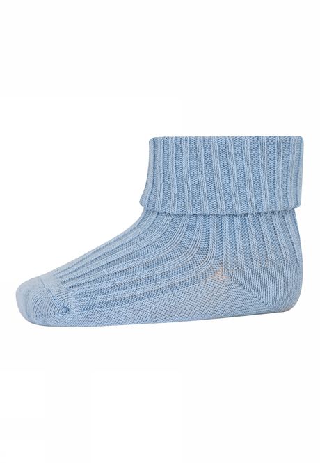 Hovedbilde MP bomull rib baby sokker- Dusty blue