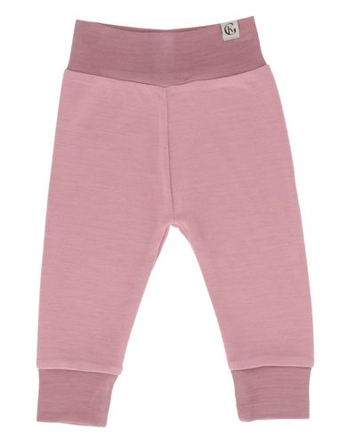 Gullkorn Grana ull/bambus babybukse - tåkerosa